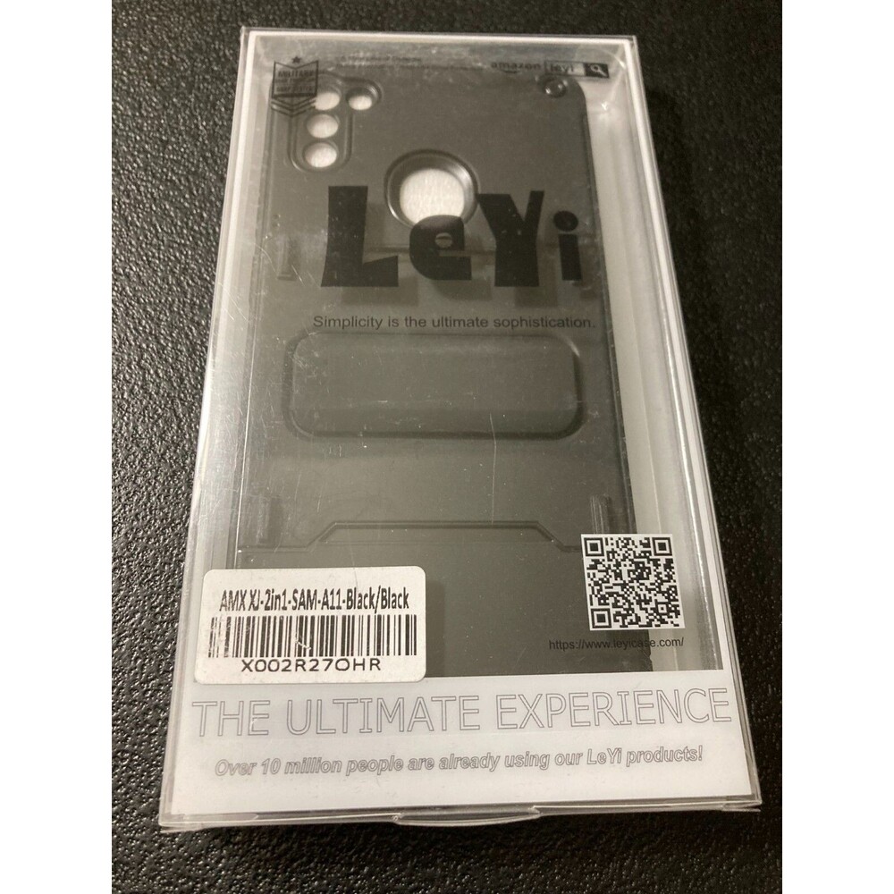 Leyi Samsung A11 Phone Case Black/Black Brand New In Package